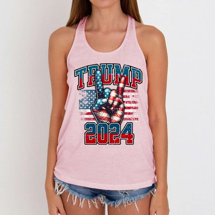 Trump 2024 Women's Knotted Racerback Tank