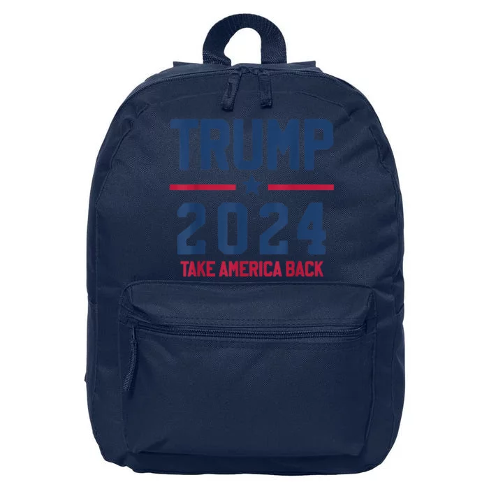 Trump 2024 Take America Back Pro Trump 16 in Basic Backpack