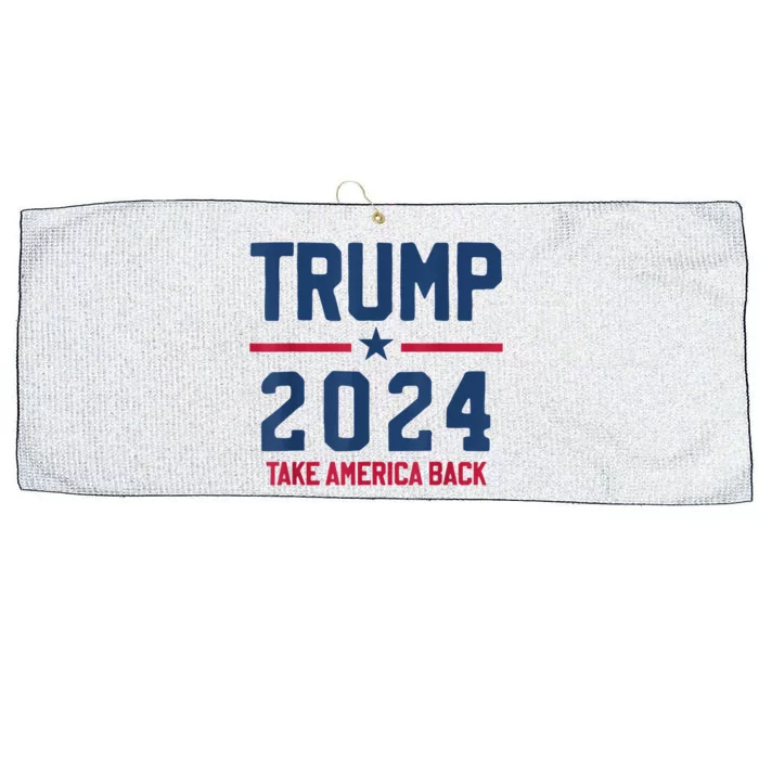 Trump 2024 Take America Back Pro Trump Large Microfiber Waffle Golf Towel