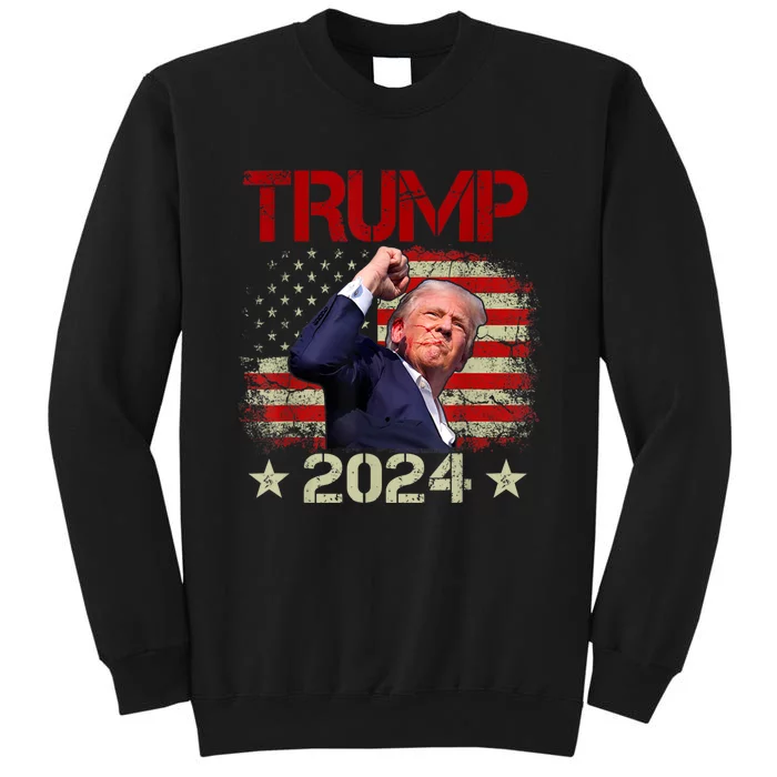 Trump 2024 Trump Legends Never Die Fight Sweatshirt