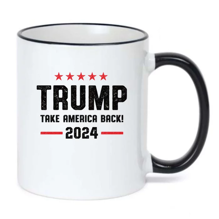 Trump 2024 Take America Back Black Color Changing Mug