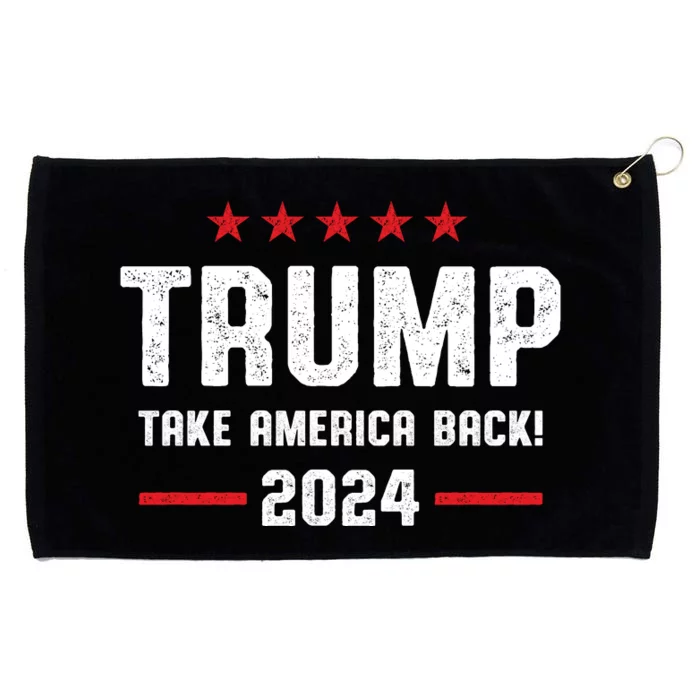 Trump 2024 Take America Back Grommeted Golf Towel