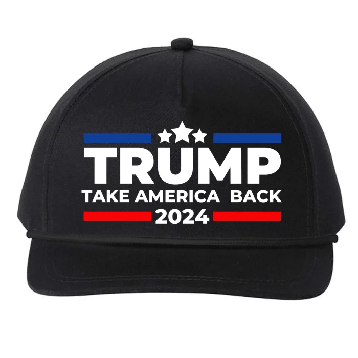 Trump 2024 Take Back America Snapback Five-Panel Rope Hat