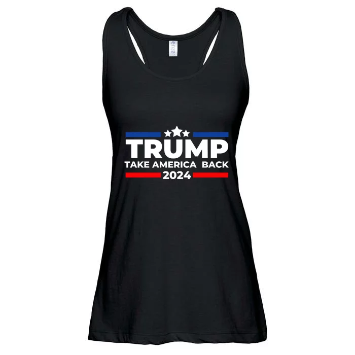 Trump 2024 Take Back America Ladies Essential Flowy Tank