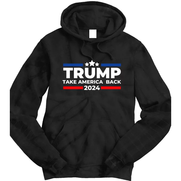 Trump 2024 Take Back America Tie Dye Hoodie