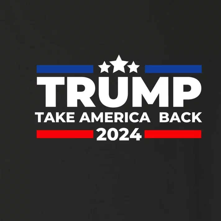 Trump 2024 Take Back America Toddler Long Sleeve Shirt