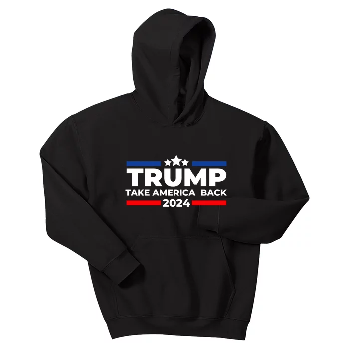 Trump 2024 Take Back America Kids Hoodie