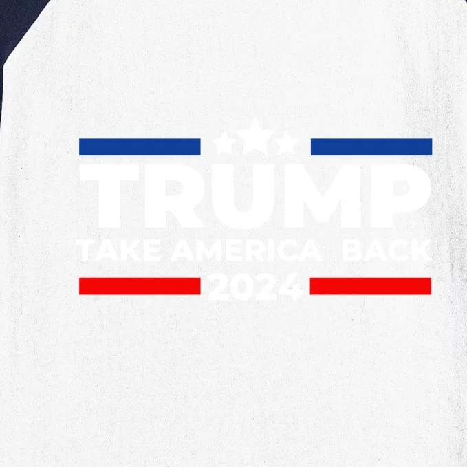 Trump 2024 Take Back America Baseball Sleeve Shirt