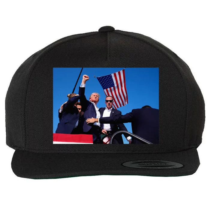 Trump 2024 This Is The Most Badass Picture In History Wool Snapback Cap