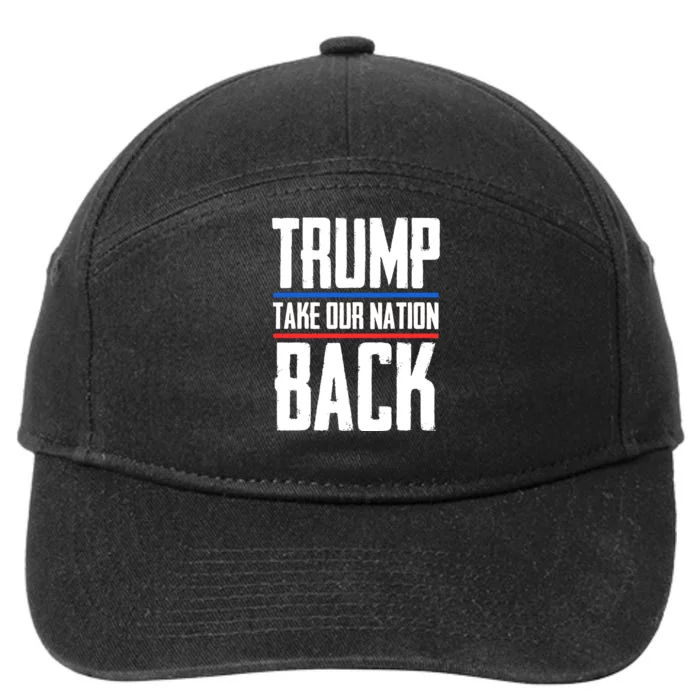 Trump 2024 Take Our Nation Back 7-Panel Snapback Hat