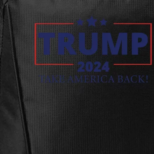 Trump 2024 Take America Back City Backpack