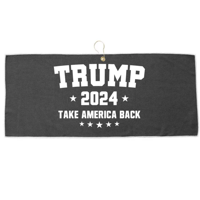 Trump 2024 Take America Back Gift Large Microfiber Waffle Golf Towel