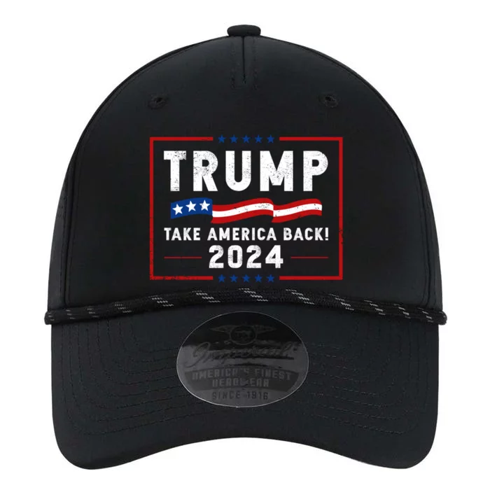 Trump 2024 Take America Back 2024 USA American Flag 4th Of July Performance The Dyno Cap