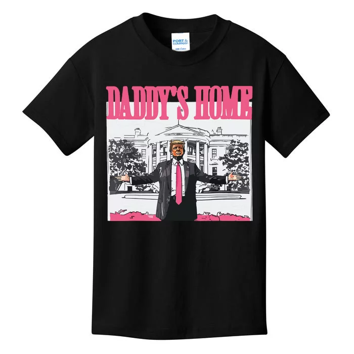 Trump 2024 Take America Back Daddys Home Trump Kids T-Shirt