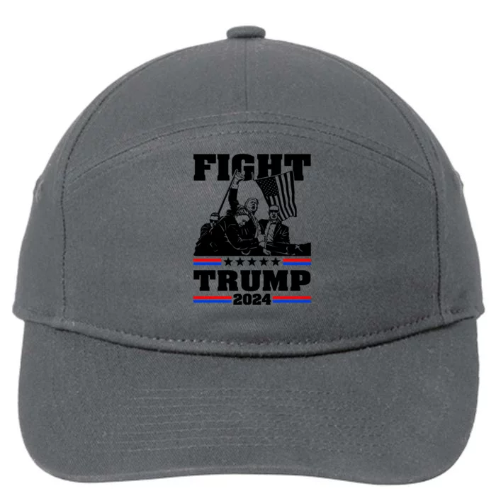 Trump 2024: The Republican Battle Cry 7-Panel Snapback Hat