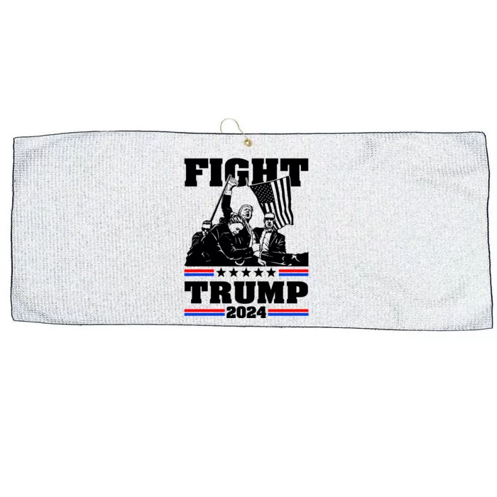 Trump 2024: The Republican Battle Cry Large Microfiber Waffle Golf Towel