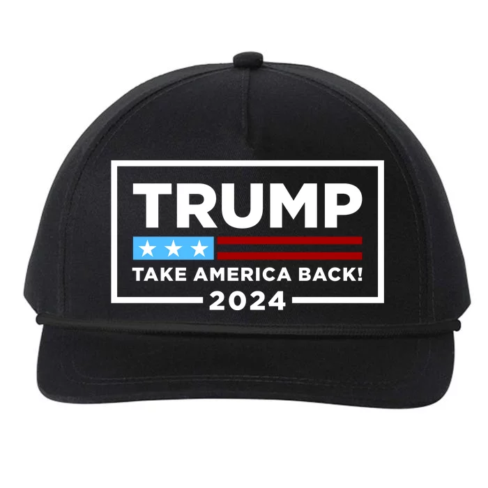 Trump 2024 Take America Back Stars & Stripes USA Vote Snapback Five-Panel Rope Hat