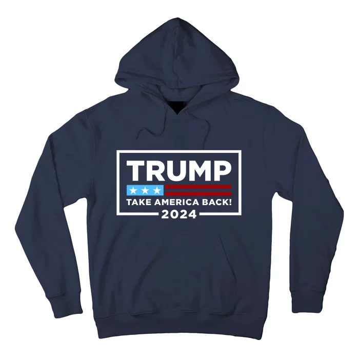 Trump 2024 Take America Back Stars & Stripes USA Vote Hoodie