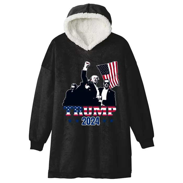 Trump 2024 Hooded Wearable Blanket