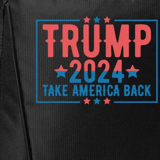 Trump 2024 Take America Back City Backpack