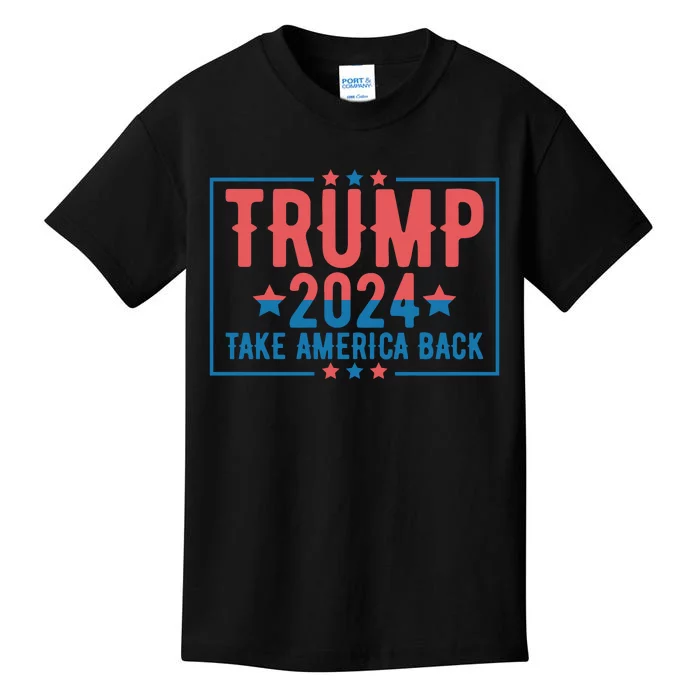 Trump 2024 Take America Back Kids T-Shirt