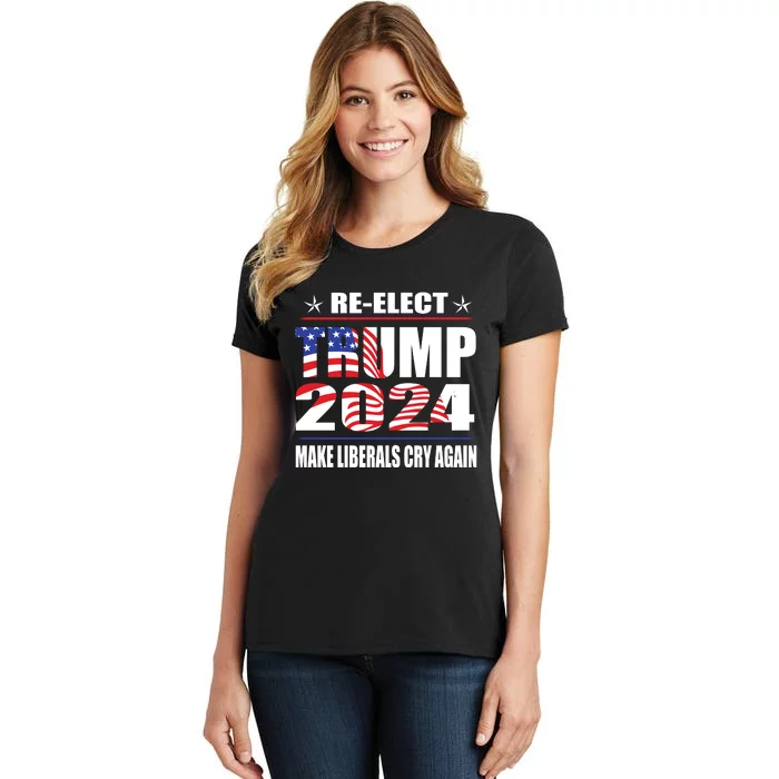 Trump 2024 The Return Make Liberals Cry Again Women's T-Shirt