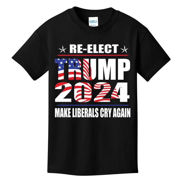 Trump 2024 The Return Make Liberals Cry Again Kids T-Shirt