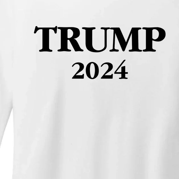 Trump 2024 Womens CVC Long Sleeve Shirt