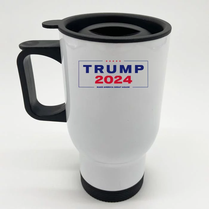 Trump 2024 Take America Back Front & Back Stainless Steel Travel Mug