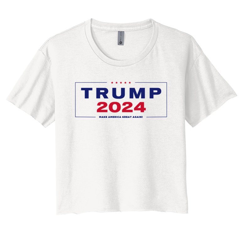 Trump 2024 Take America Back Women's Crop Top Tee