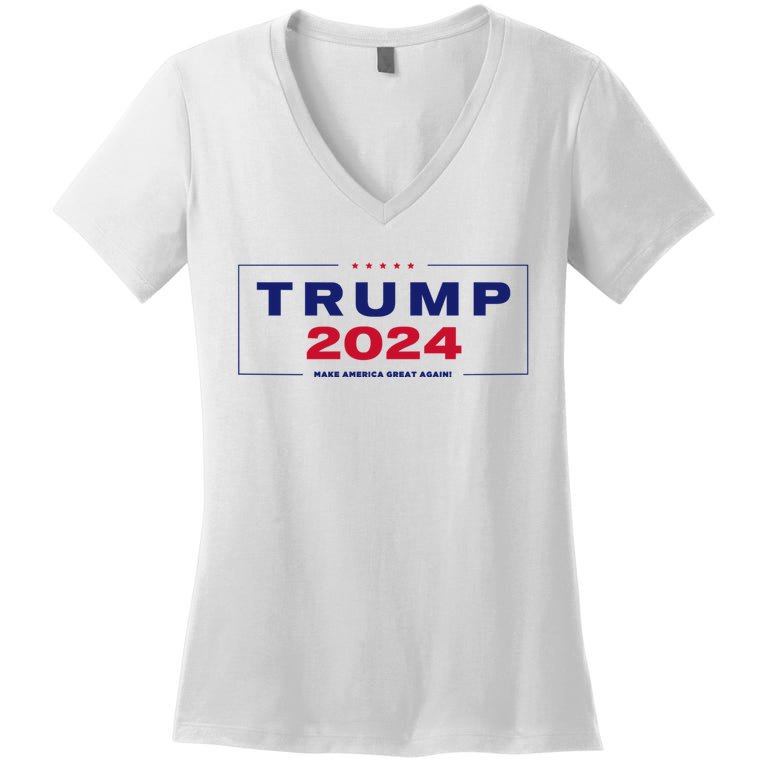 Trump 2024 Take America Back Women's V-Neck T-Shirt