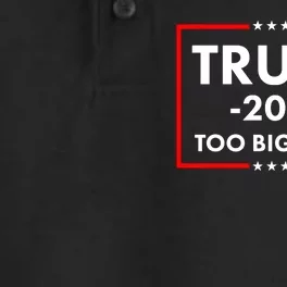 Trump 2024 Too Big To Rig Dry Zone Grid Performance Polo