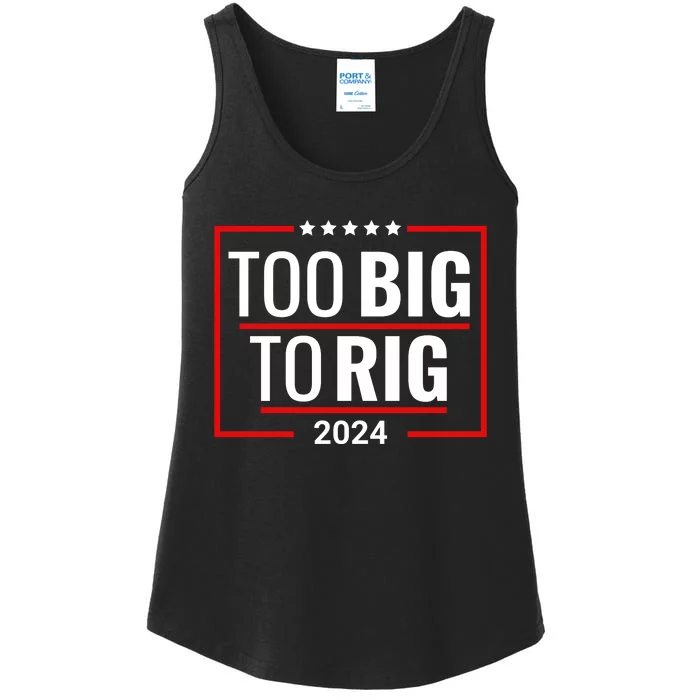 Trump 2024 Too Big To Rig Ladies Essential Tank Teeshirtpalace 3072