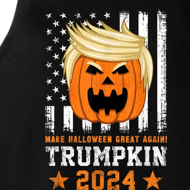 Trumpkin 2024 Usa Make Halloween Great Again Funny Trump Ladies Tri-Blend Wicking Tank