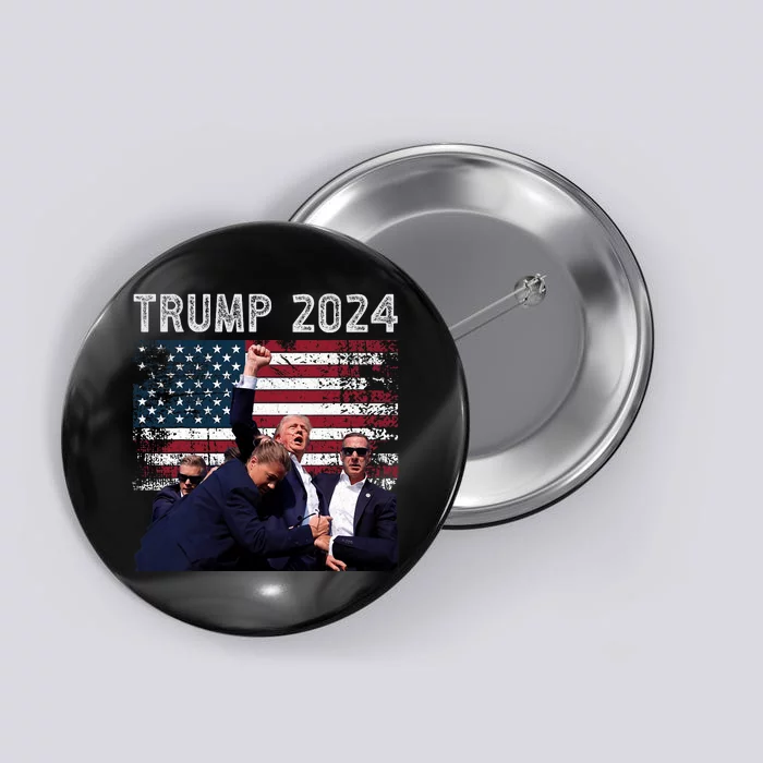 Trump 2024 Us Flag Donald Trump Election Rally Shooting 2024 Button