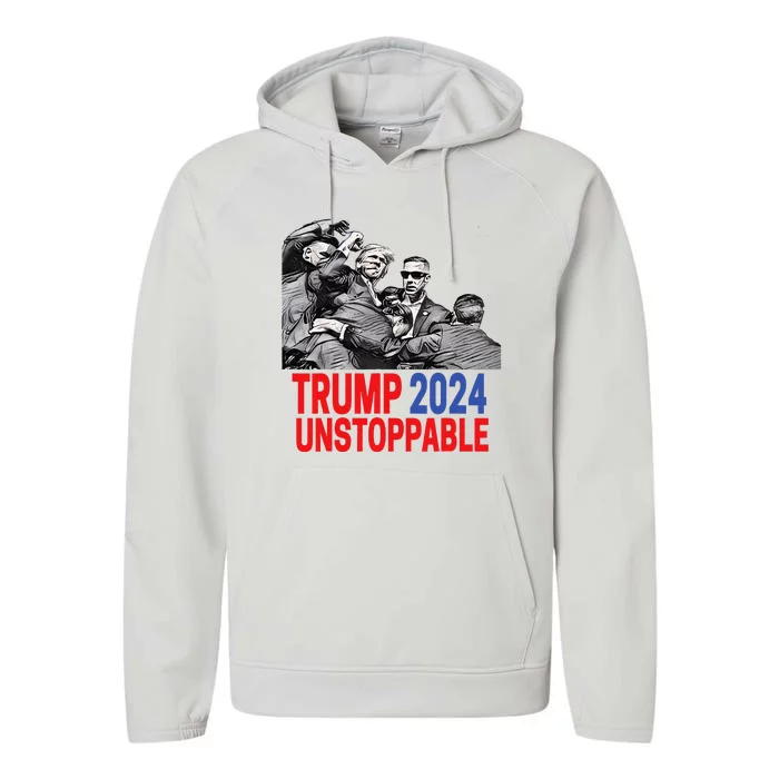 Trump 2024 Usa President Elections Pennsylvania Voters 2024 Performance Fleece Hoodie