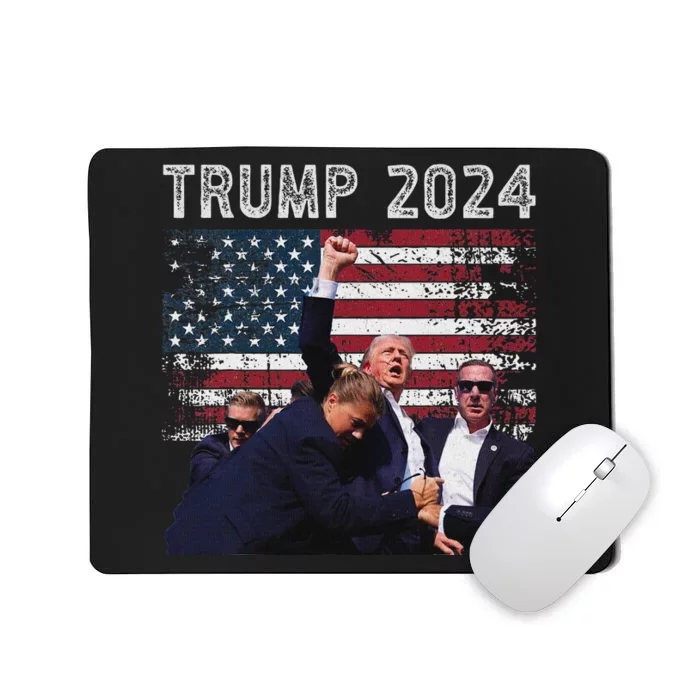 Trump 2024 Us Flag Election Rally Design Mousepad