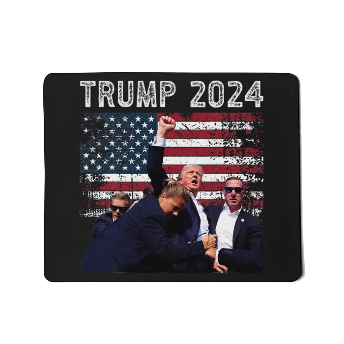 Trump 2024 Us Flag Election Rally Design Mousepad