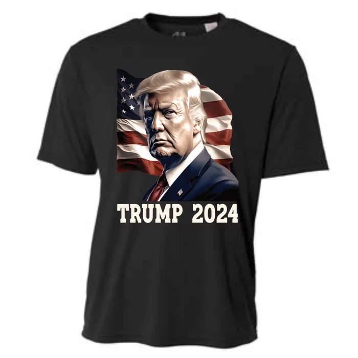 American President Donald Trump 2024 Election Cooling Performance Crew T-Shirt