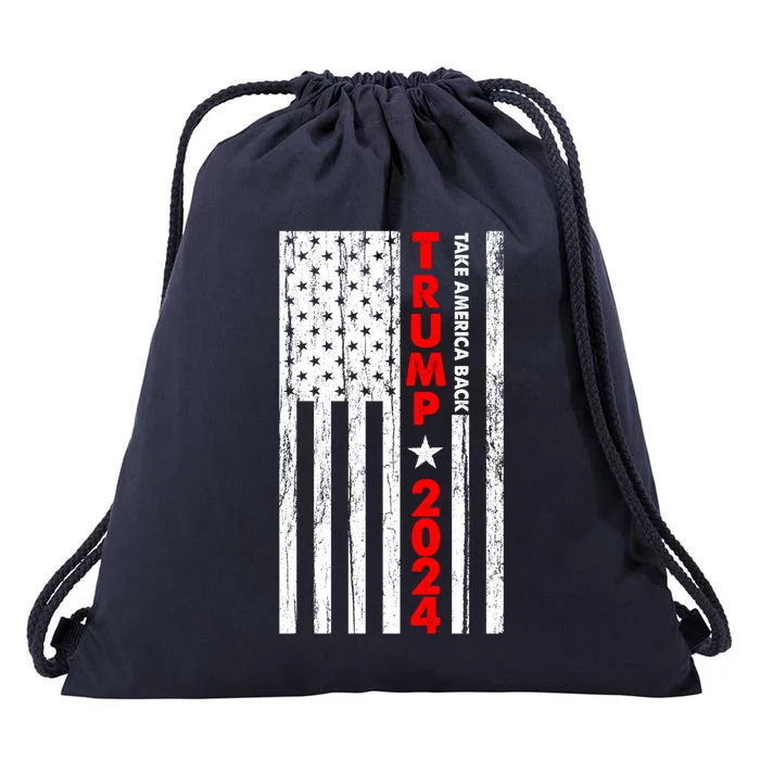 Trump 2024 Usa President Take America Back Gift Drawstring Bag