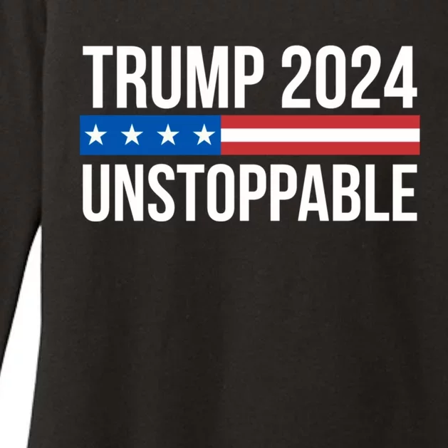 Trump 2024 Unstoppable Womens CVC Long Sleeve Shirt