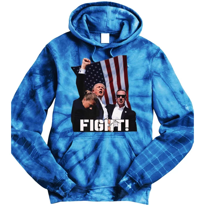 Trump 2024 Us Flag Donald Trump Election Rally Shooting 2024 Tie Dye Hoodie