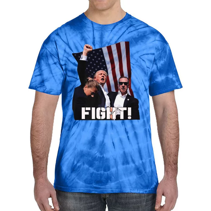 Trump 2024 Us Flag Donald Trump Election Rally Shooting 2024 Tie-Dye T-Shirt