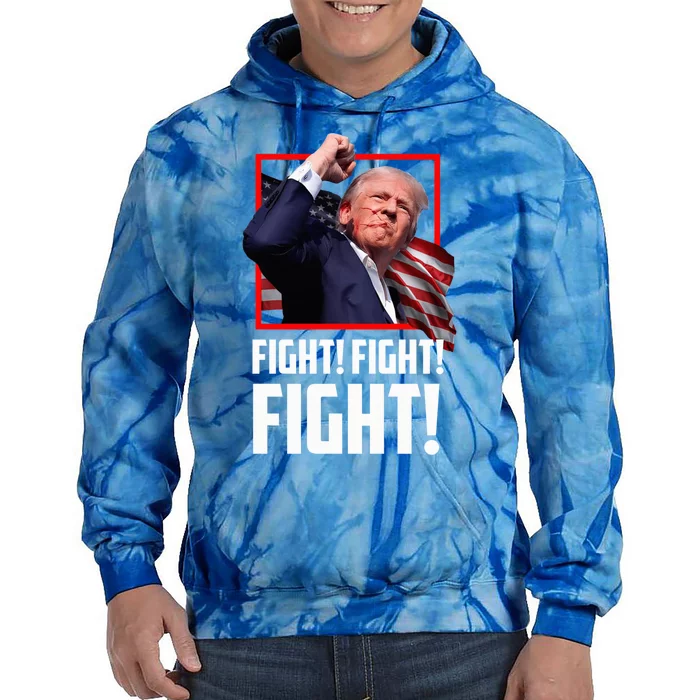 Trump 2024 Us Flag Donald Trump Election Rally Shooting 2024 Tie Dye Hoodie