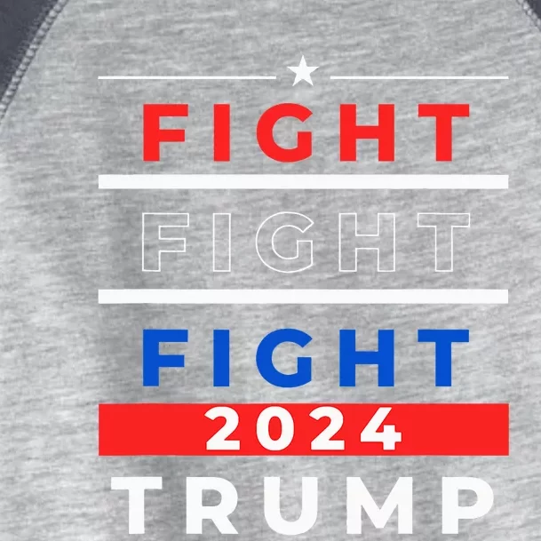 Trump 2024 Us President Will Not Stop Fight For America Toddler Fine Jersey T-Shirt