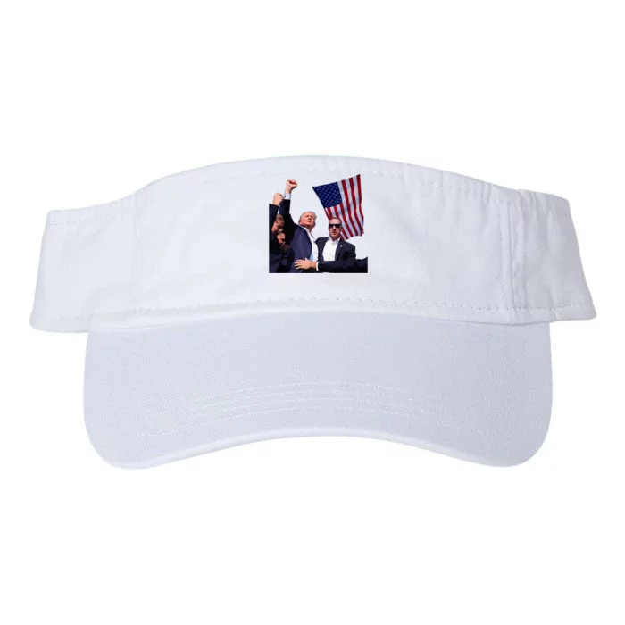 Trump 2024 Us Flag Donald Trump Election Rally Shooting 2024 Valucap Bio-Washed Visor