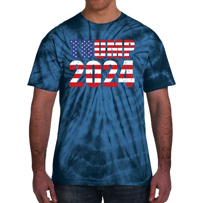 Trump 2024 USA Flag Donald Trump Elections 2024 Tie-Dye T-Shirt