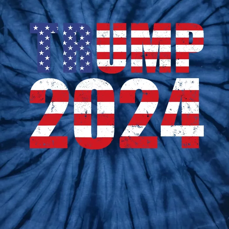 Trump 2024 USA Flag Donald Trump Elections 2024 Tie-Dye T-Shirt