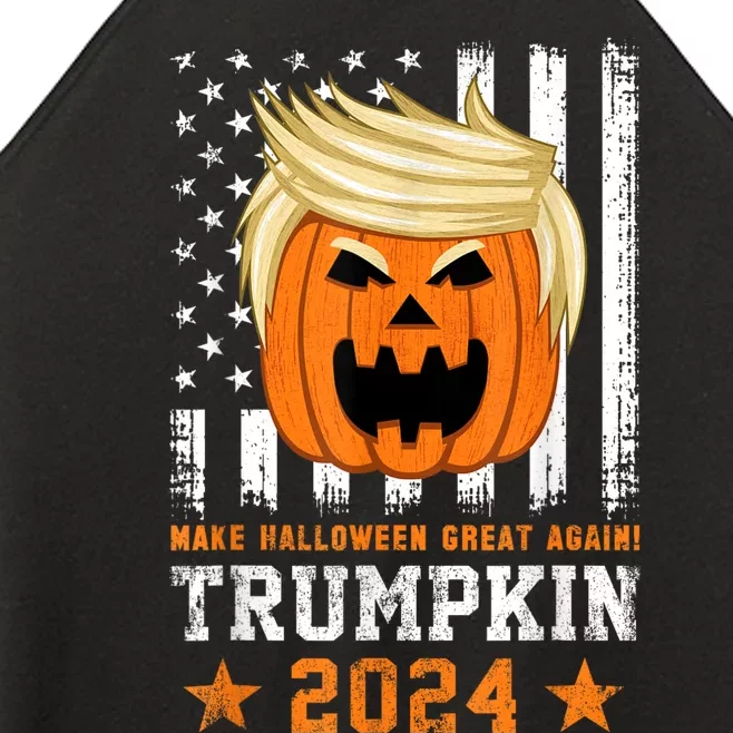 Trumpkin 2024 Usa Make Halloween Great Again Funny Trump Women’s Perfect Tri Rocker Tank