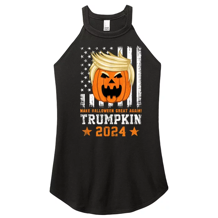 Trumpkin 2024 Usa Make Halloween Great Again Funny Trump Women’s Perfect Tri Rocker Tank